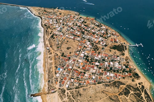 Preview: Picturesque view of coastal town