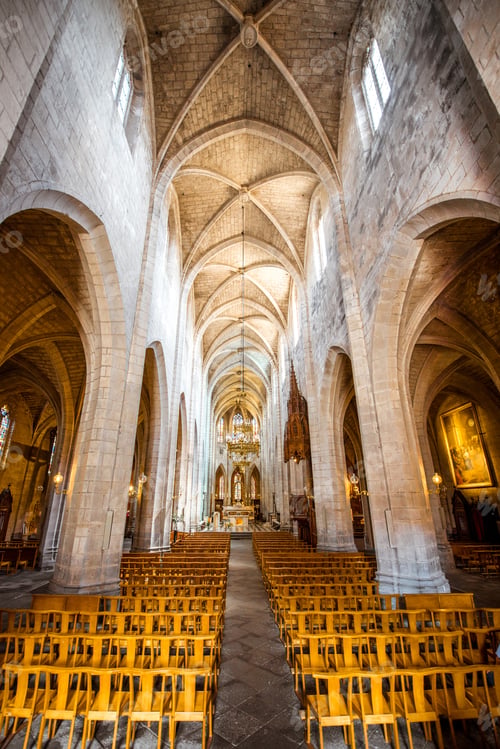 Preview: Church in Saint Flour town, France