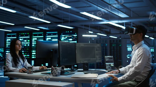 Preview: Admin in data center using virtual reality tech
