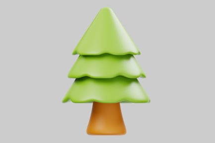 Preview: Stylized green tree.