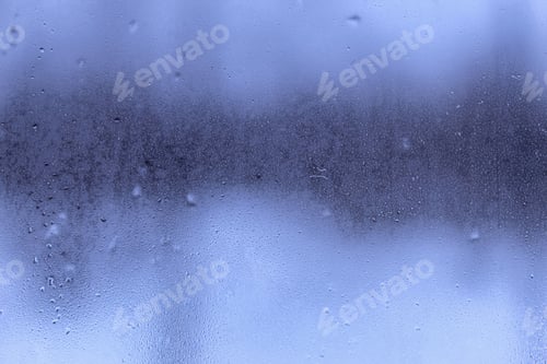 Preview: Water drops on steamed up window . Ideal for background and fills