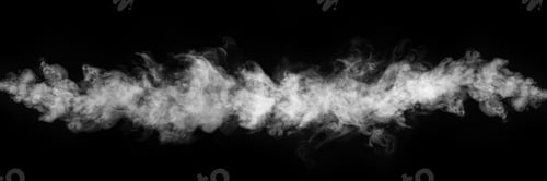 Preview: Abstract White Smoke on a Black Background