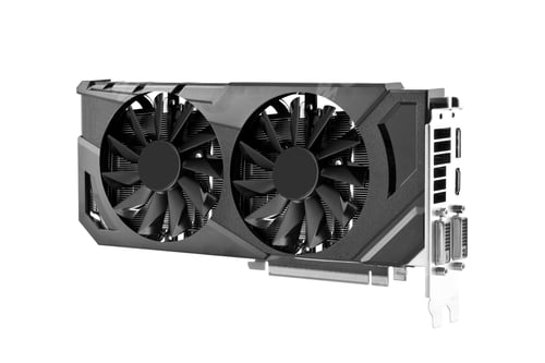 Preview: video card isolated on white
