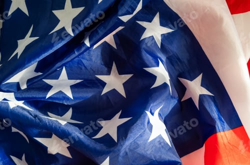 Preview: Close up of American flag