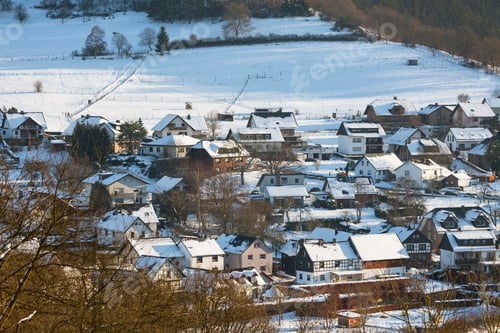 Preview: Eifel Village Einruhr In Winter, Germany