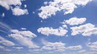 Preview: Cumulus clouds with blue sky on a sunny day of summer. Beautiful cloudscape
