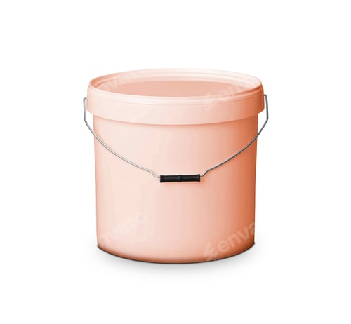 Preview: Plastic container isolated on white background
