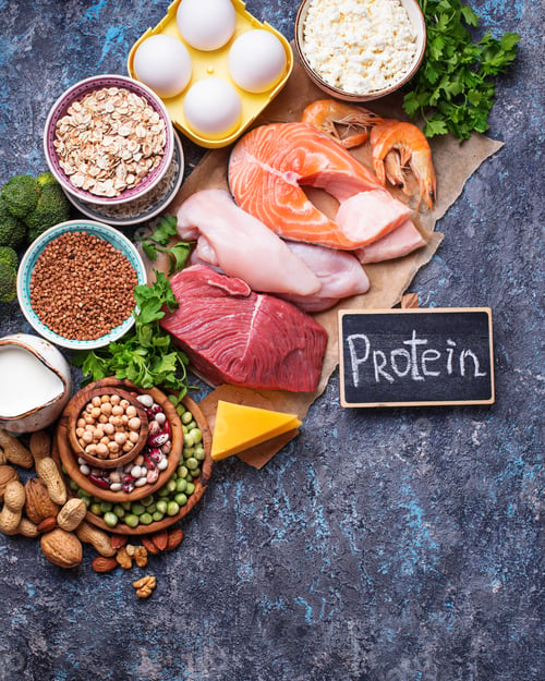 Preview: Healthy food high in protein
