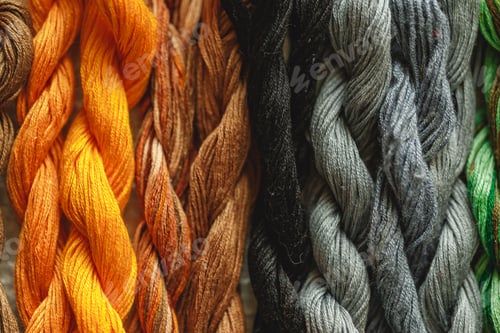 Preview: Colorful pattern background from embroidery thread