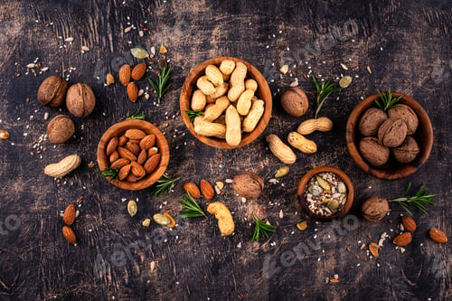 Preview: Assortment of different nuts and seeds