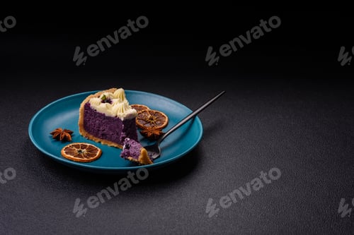 Preview: No baked sweet blueberry cheesecake with cream cheese