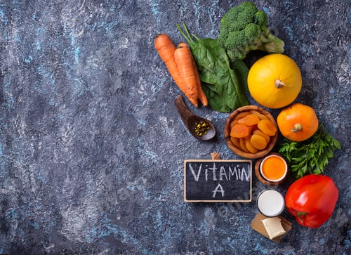 Preview: Healthy products rich in vitamin A