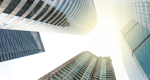Preview: Modern business building glass of skyscrapers, Business concept of architecture