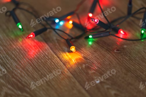 Preview: colorful christmas lights
