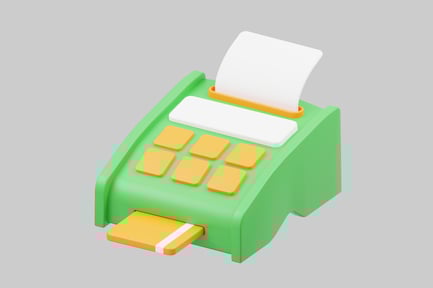 Preview: Cartoon point of sale terminal