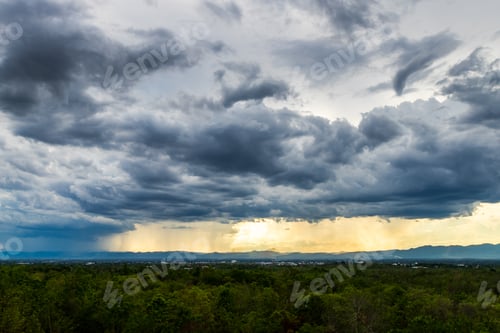 Preview: thunder storm sky Rain clouds