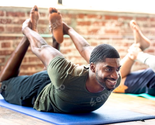 Preview: Men in a yoga class