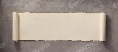 Preview: parchment scroll at concrete surface