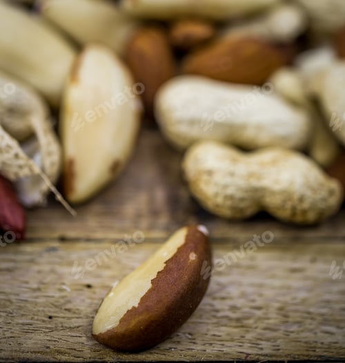 Preview: Different nuts closeup