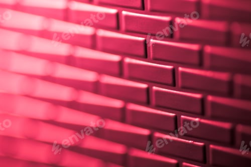Preview: Wall of metallic bricks