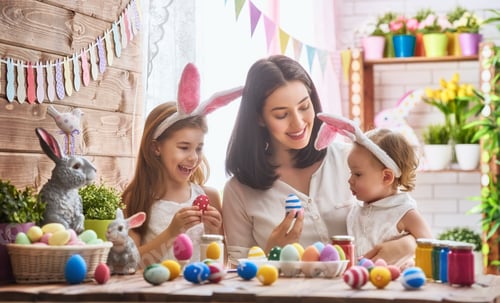 Preview: family preparing for Easter