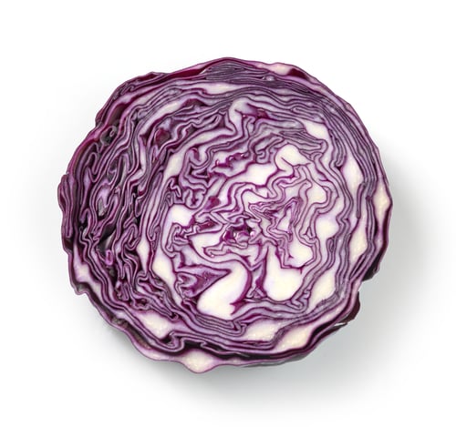 Preview: fresh raw red cabbage slice