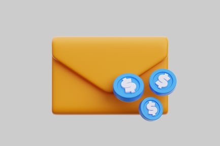 Preview: Money notification envelope icon