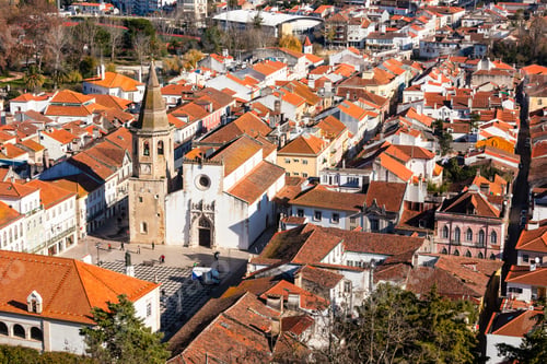 Preview: Overview of Old Town of Tomar, Portugal.