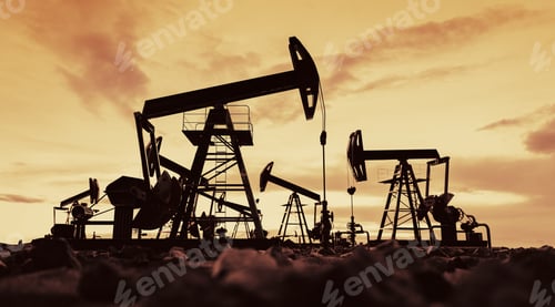 Vista previa: El gato de la bomba de aceite funciona en la extracción de petróleo en