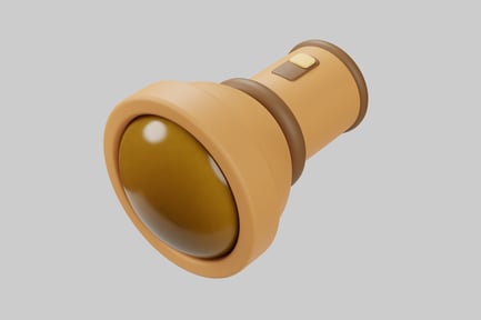 Preview: Cartoon style handheld flashlight