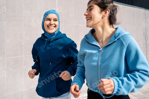 Preview: Happy Friends Running in the Street