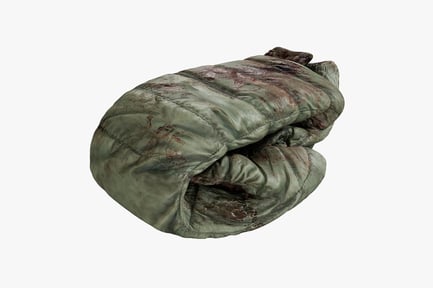 Preview: Womens Green Down Jacket - Bloodied Winter Coat