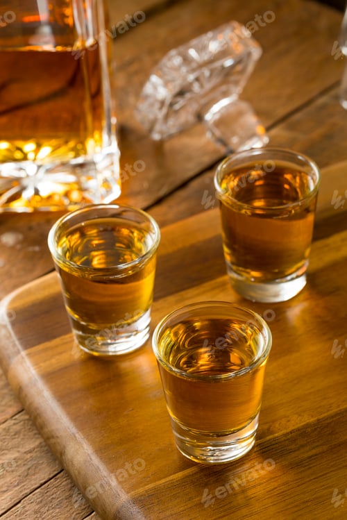 Preview: Group of Bourbon Whiskey Shots