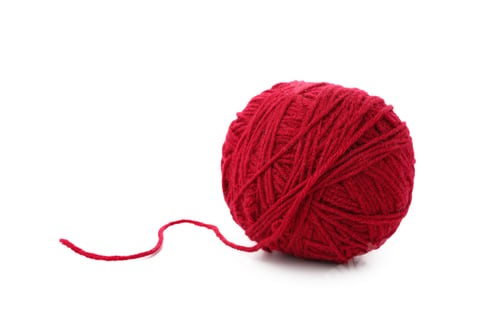 Preview: Ball of yarn isolated on white background