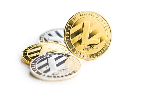 Preview: Litecoin. Digital cryptocurrency.