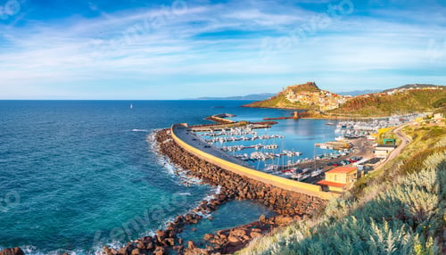 Preview: Picturesque view of Medieval town of Castelsardo.