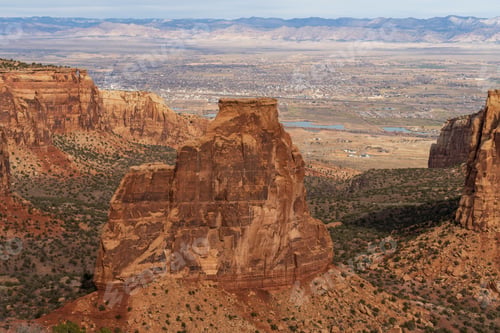 Preview: Aerial view of Colorado National Monument, Fruita, Colorado, USA