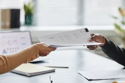 Preview: Handing Cv in Job interview