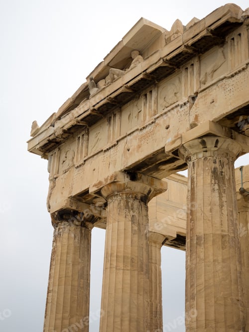 Preview: columns of the Acropolis (Propilea) Athens