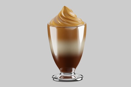 Preview: Iced coffee with caramel swirl