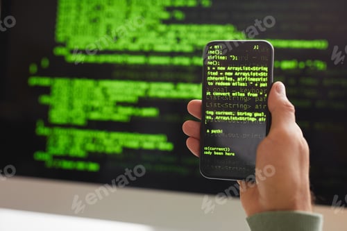 Preview: Programming code on the phone