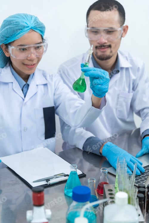 Preview: Biofuel research process in laboratory, Microalgae Photobioreactor for alternative energy innovation