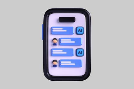Preview: Mobile messenger interface with ai