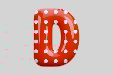 Preview: Inflated Letter D