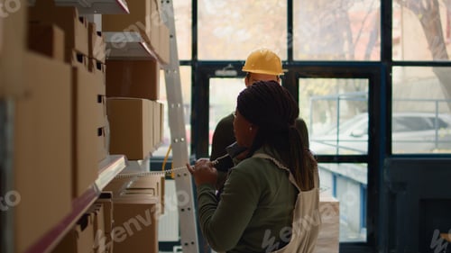 Preview: Supervisor preparing warehouse orders