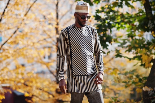 Preview: Portrait of stylish black african american man