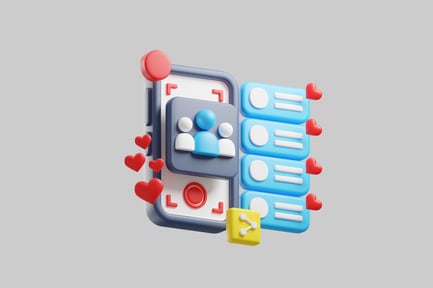 Preview: Social media phone ui design