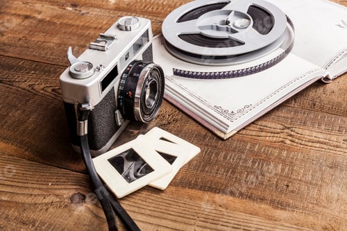 Preview: Film Roll on Notebook