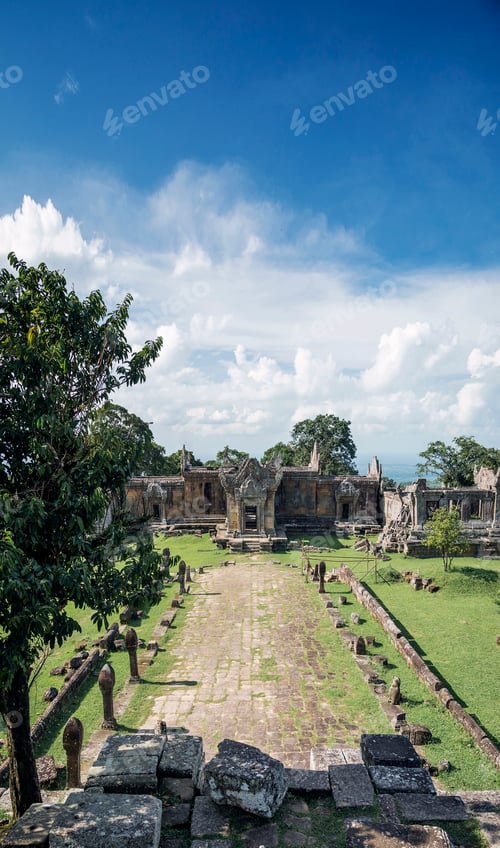Preview: preah vihear famous ancient temple ruins landmark in cambodia