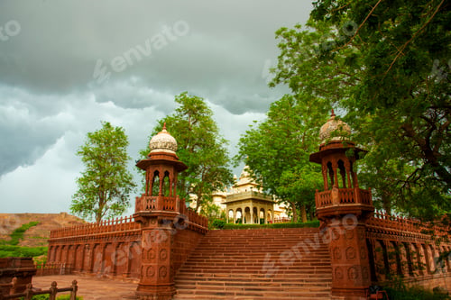 Preview: Jaswant Thada mausoleum, Tourist landmarks of Jodhpur, India.